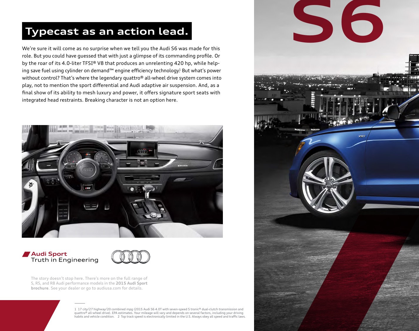 2015 Audi A6 Brochure Page 27